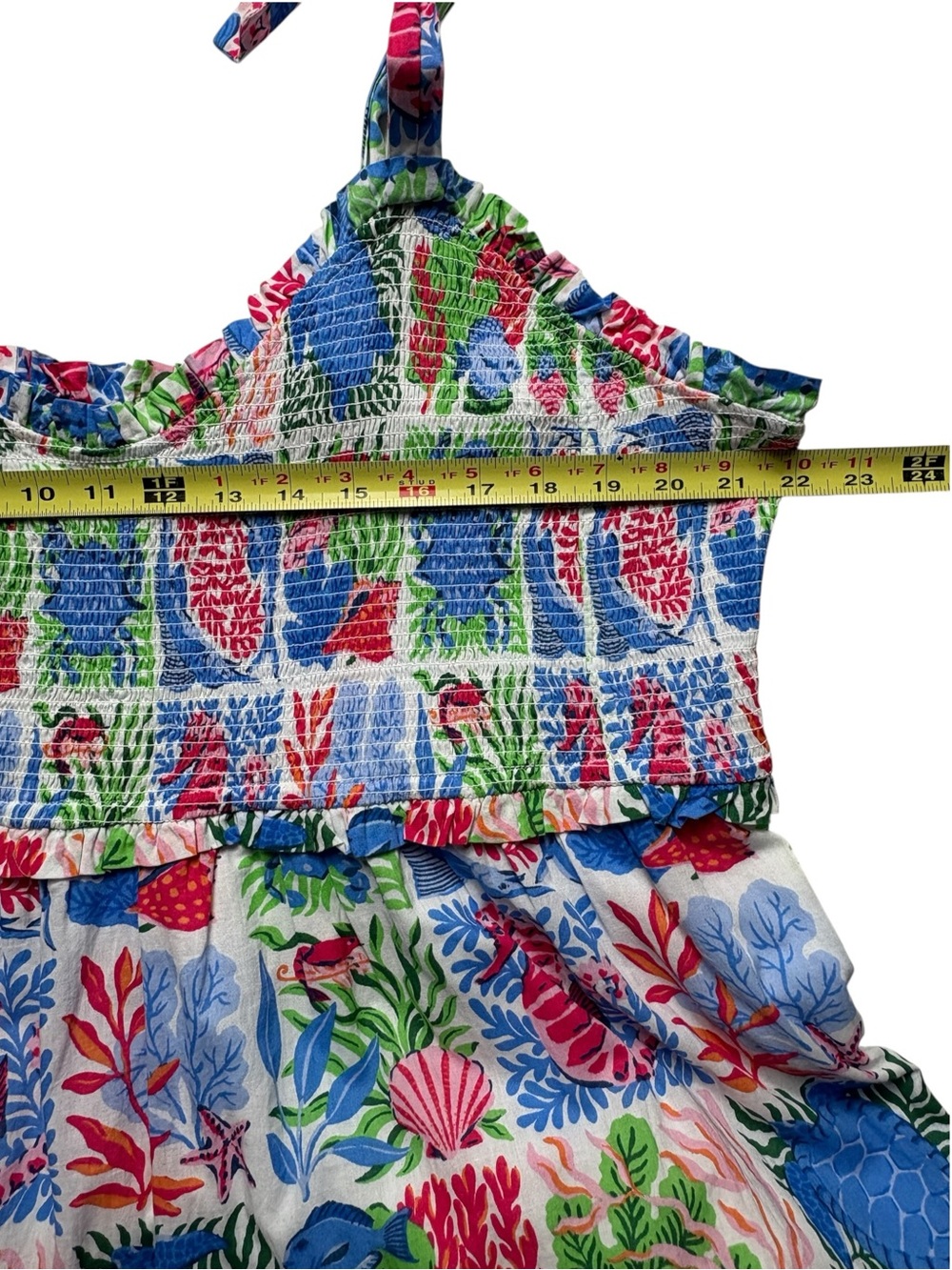 NWT Printfresh Stained Glass Sea Siren Maxi Dress Size 2X - Picture 9 of 16